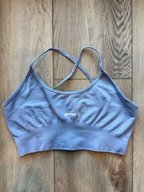 Bo+Tee Light Blue Sports Bra